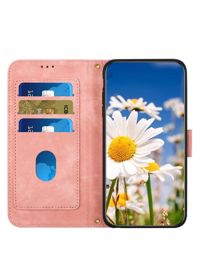 اس-توب جراب لهاتف Samsung Galaxy A16 5G / 4G جراب هاتف جلدي بنمط زهور مع حبل - Image 5