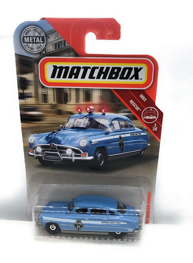 صندوق ماتش بوكس 2019 MBX Rescue '51 Hudson Hornet 57/100، أزرق-رمادي