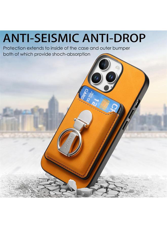 زبون جراب هاتف iPhone 13 Pro بتصميم كلاسيكي قابل للطي وحامل بطاقات وحافظة MagSafe - Image 5