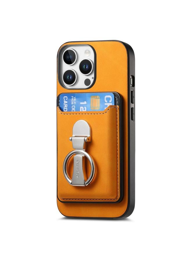 زبون جراب هاتف iPhone 13 Pro بتصميم كلاسيكي قابل للطي وحامل بطاقات وحافظة MagSafe - Image 2