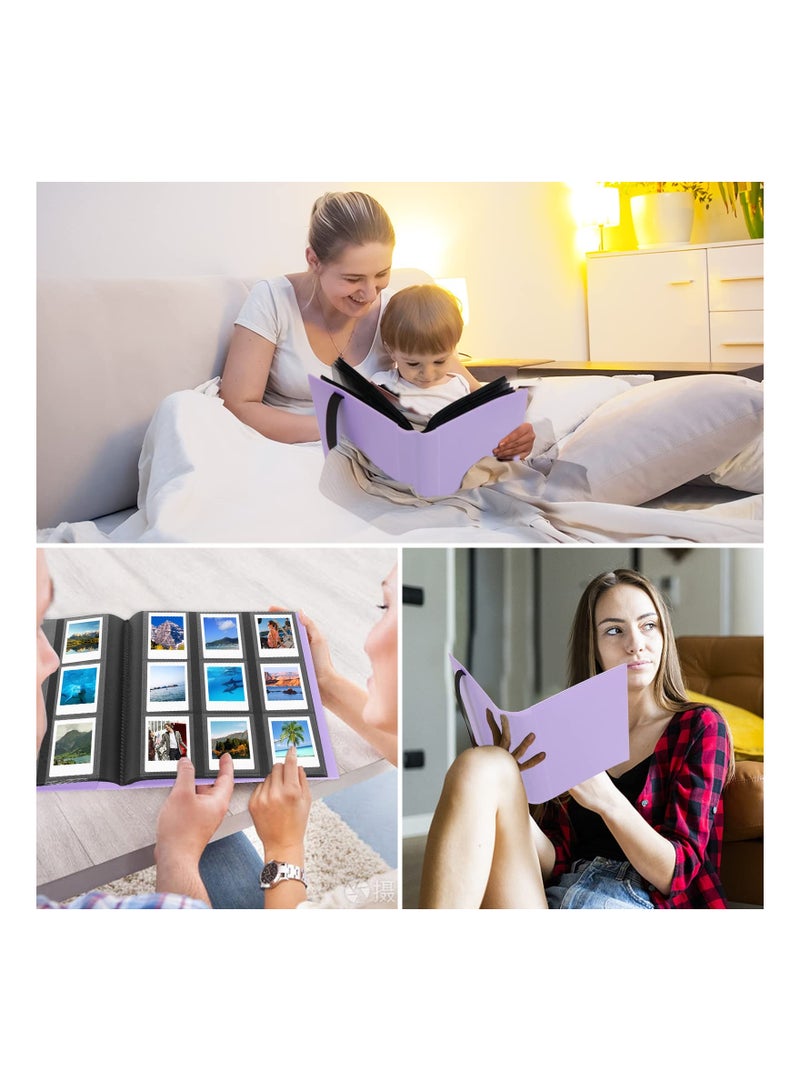 SYOSI 432 Pockets Photo Album for Fujifilm Instax Mini Camera for Polaroid Camera 11 90 70 9 8 LiPlay Instant Camera for Polaroid Snap SnapTouch PIC 300 Z2300 Camera Purple - Image 3