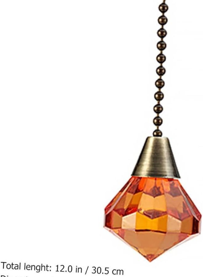 Tehaux 2 حزمة سلسلة سحب من حجر الراين الشفاف لتزيين مصباح ضوء مروحة السقف - Image 4