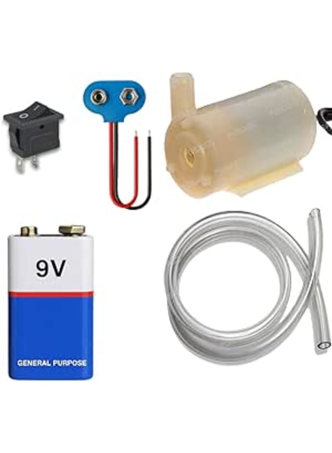 Pgsa2z waterproof mini water pump, dc 9v (white)