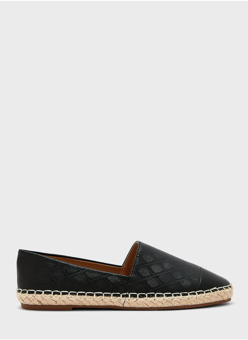 Ginger Tonal Weaved Toecap Espadrille