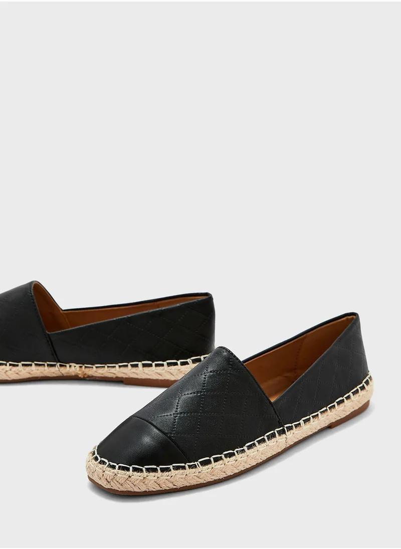 Ginger Tonal Weaved Toecap Espadrille