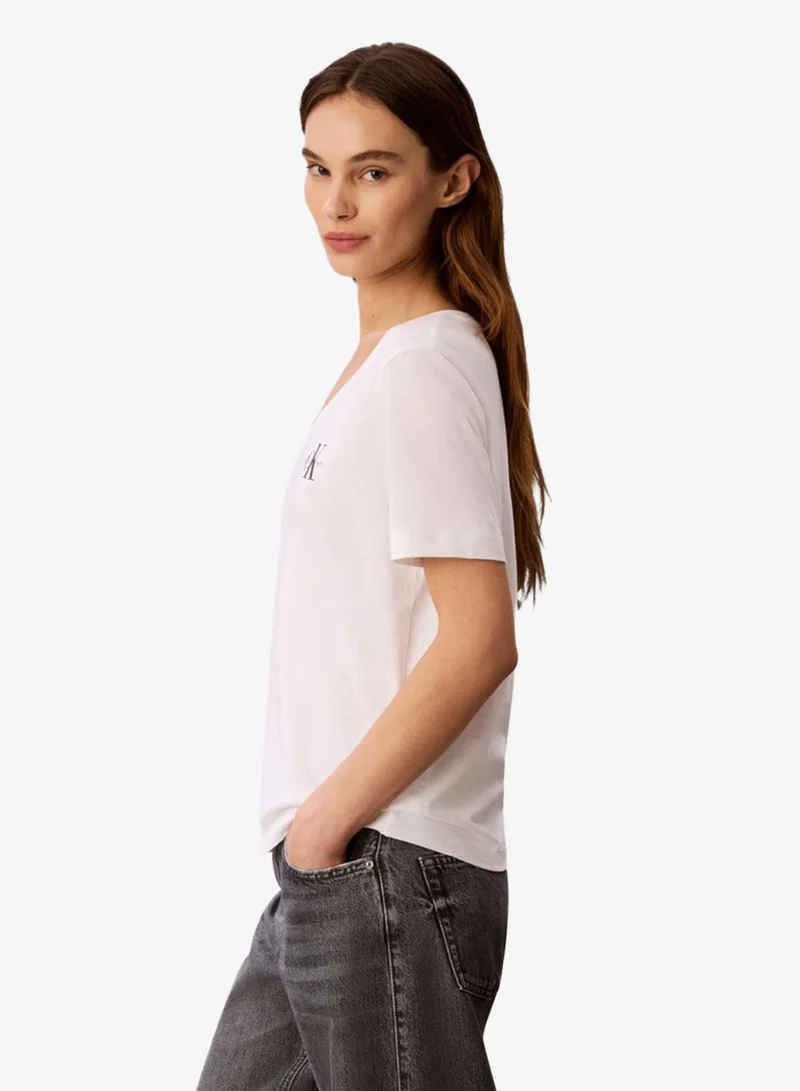 Calvin Klein Jeans  2 Pack Cotton V-Neck T-shirts for Women | Best Price UAE