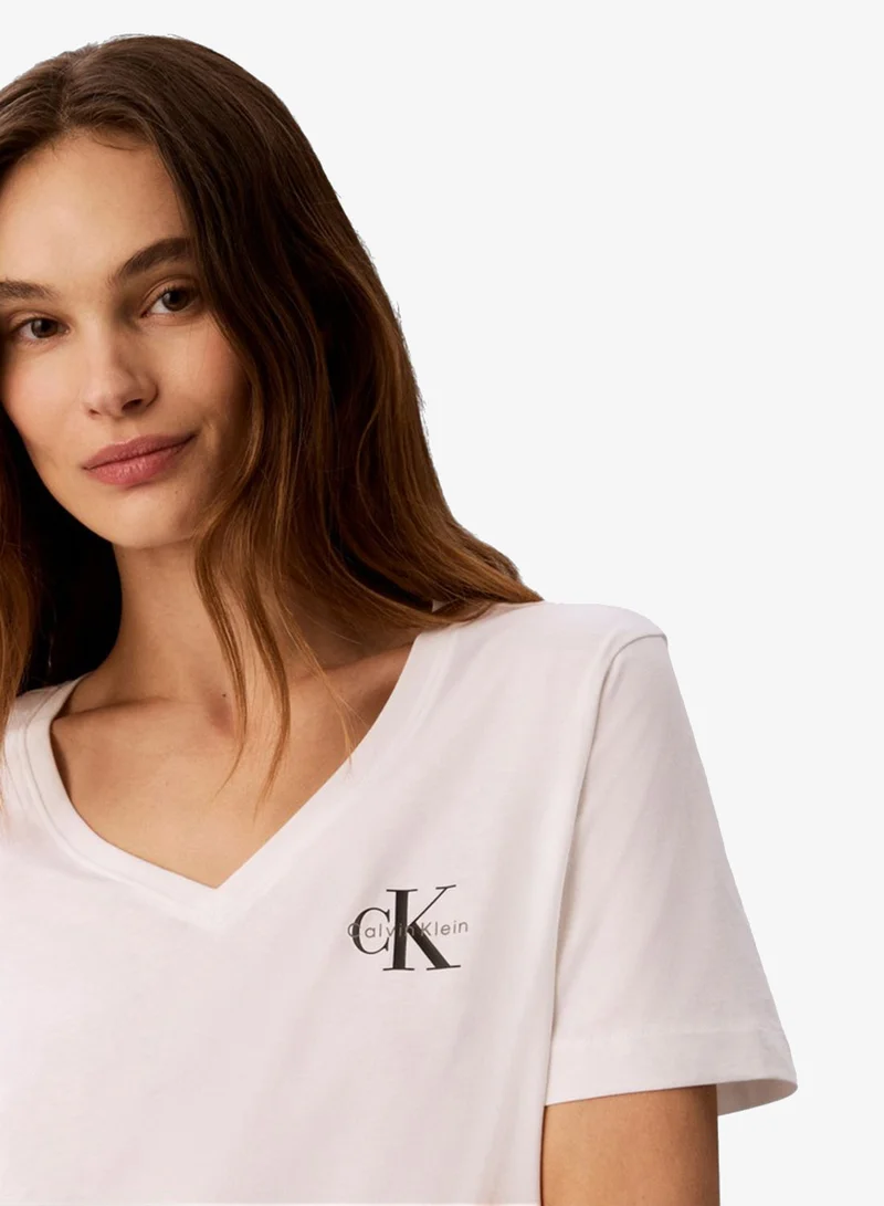 Calvin Klein Jeans  2 Pack Cotton V-Neck T-shirts for Women | Best Price UAE