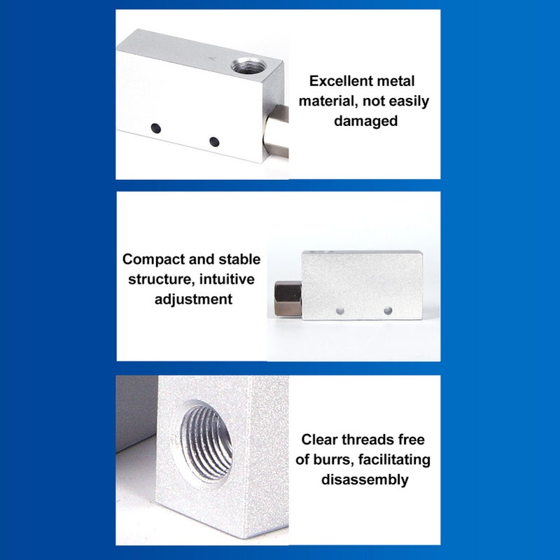 Vacuum Generator Pneumatic Exhaust Air Ejector Fitting Aluminium Alloy Large Flow Valve EV‑15 - Image 3