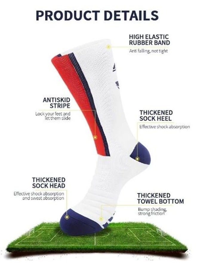 MESSI Elite Football Socks, Athletic Socks with Ankle Protection, Basketball Socks and Running Socks, Compression Padded Athletic Football Socks for Men and Women  - Image 2