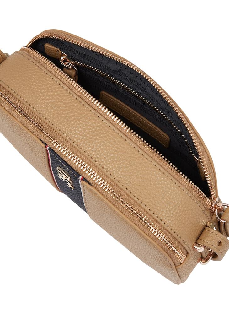 TOMMY HILFIGER - Logo Detail Zip Over Crossbody - Image 1