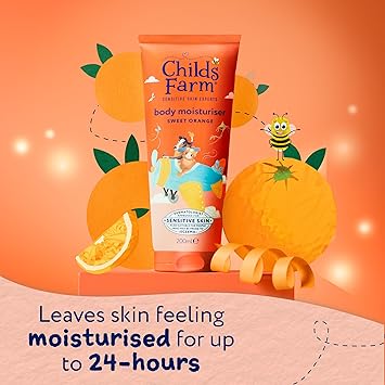 Childs Farm Kids Moisturiser Sweet Orange Soothing Moisturising Hydrating Suitable for Dry Sensitive Skin 200ml - Image 5