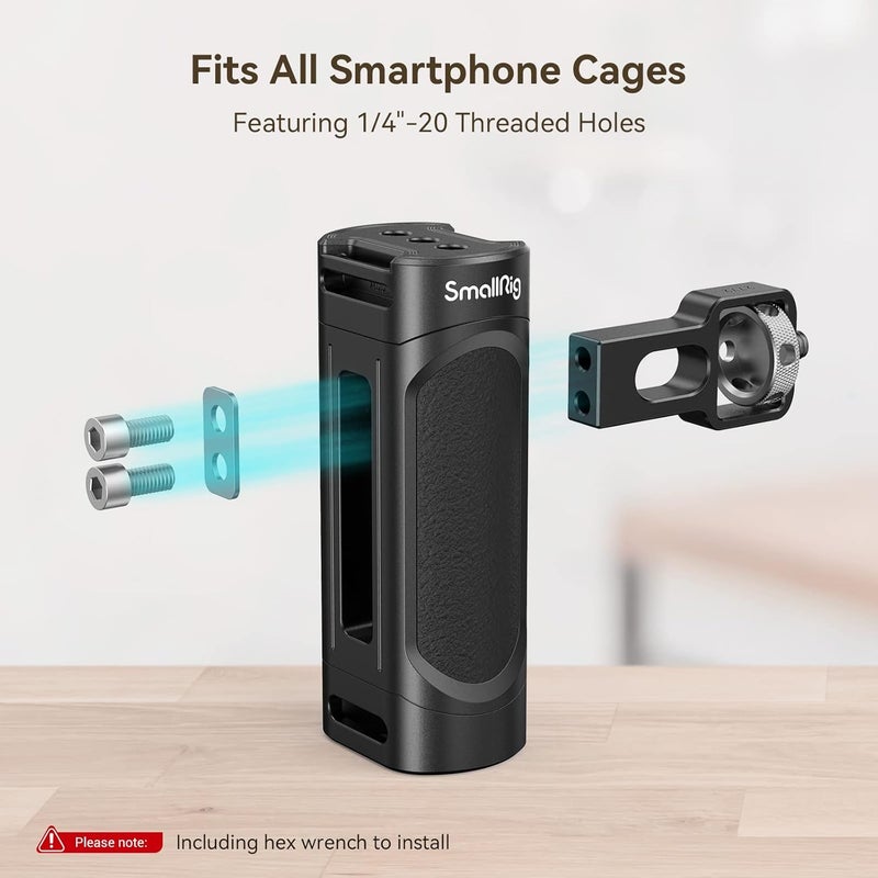 SMALLRIG Universal Phone Cage, Smartphone Video Rig Kit with Handles, Handheld Filmmaking Vlogging Case Stabilizer for Videomaker, for iPhone for Samsung for Pixel and Other Android Phones - 4121 - Image 4