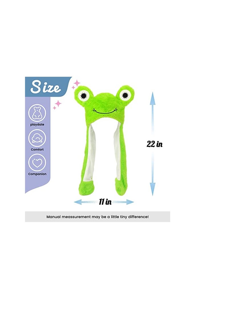 Zikra Animal Hat with Ears Moving Jumping Pop up Beating Plush Dress up 22 - Image 2