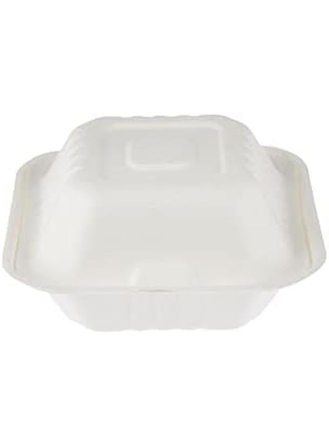 هوت باك علبة برجر قابلة للتحلل الحيوي 5 قطع بيضاء - Image 3