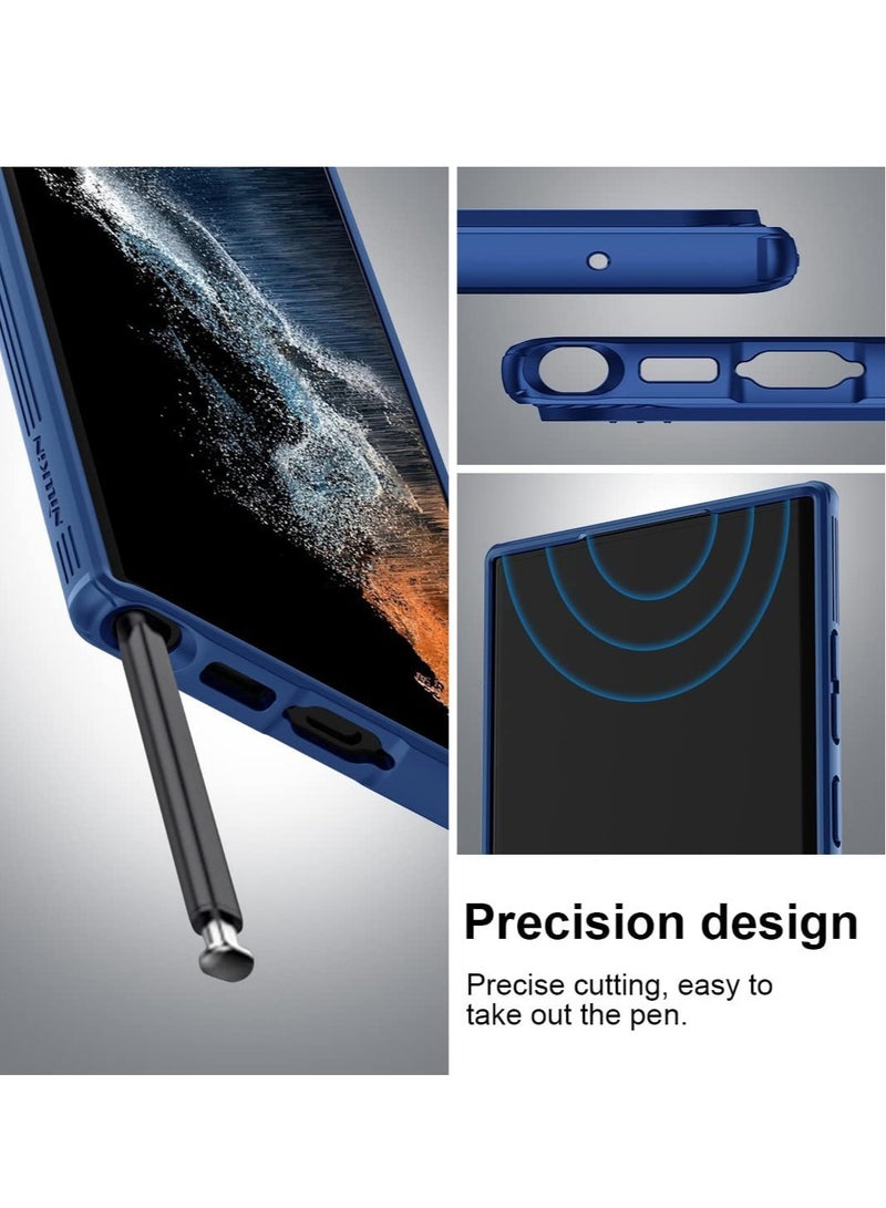 ELTRAZONE حافظة Galaxy S23 Ultra مع غطاء الكاميرا، CamShield Pro لحافظة Samsung S23 Ultra، غطاء رفيع وصادم لحافظة Samsung Galaxy S23 Ultra 5G 2023 (أزرق داكن) - Image 5