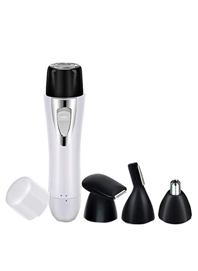 NIBEMINENT 4-In-1 USB Rechargeable Electric Hair Shaver Kit Silver/Black