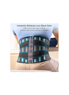 FREETOO ack Braces for Lower Back Pain - XL  Waist Size:45.3''-55'  - Image 3
