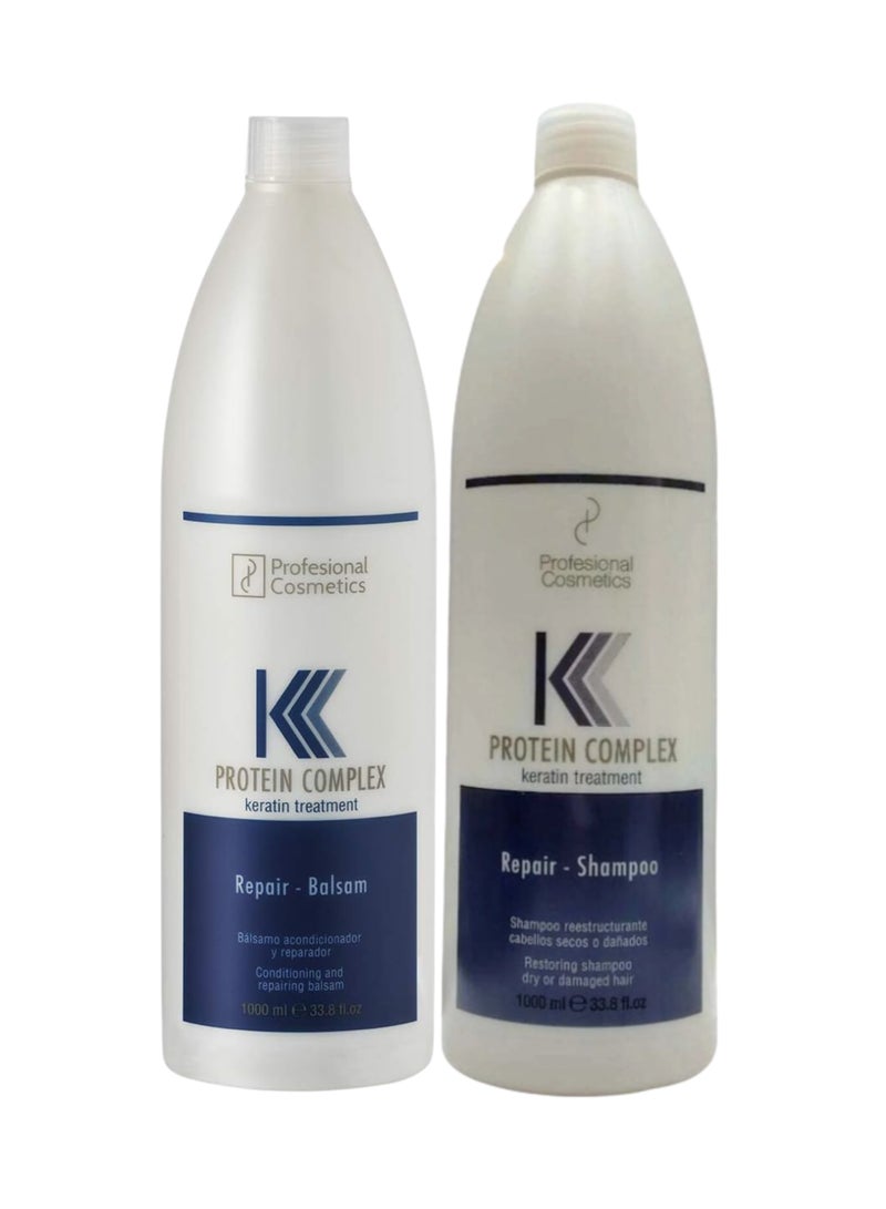 Protein Complex Shampoo And Conditioner White 2 x 1000ml