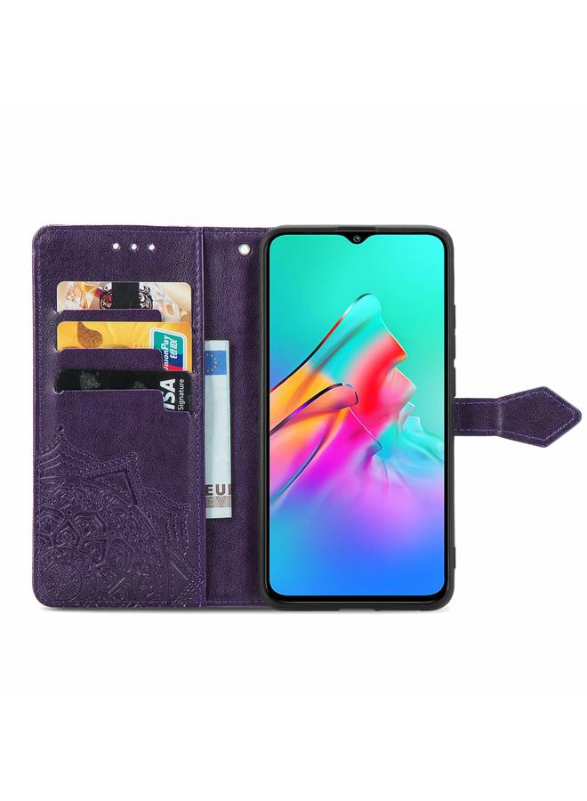 S-TOP Case For Infinix Smart 5 Mandala Embossing Pattern Horizontal Flip Leather Case with Holder & Card Slots & Wallet & Lanyard - Image 3