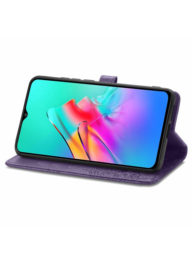 S-TOP Case For Infinix Smart 5 Mandala Embossing Pattern Horizontal Flip Leather Case with Holder & Card Slots & Wallet & Lanyard - Image 4