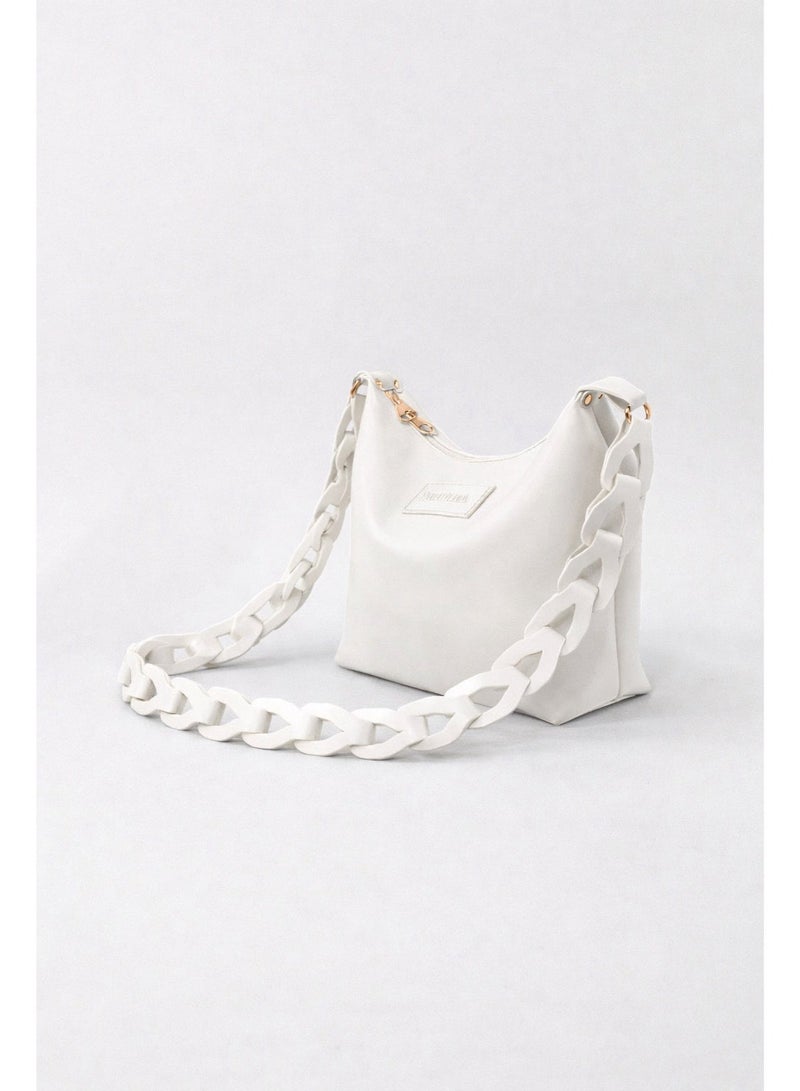 بي.أس كولكشن حقيبة نسائية بيضاء للكتف وكروس باج – شنطة نسائية عملية - Image 3