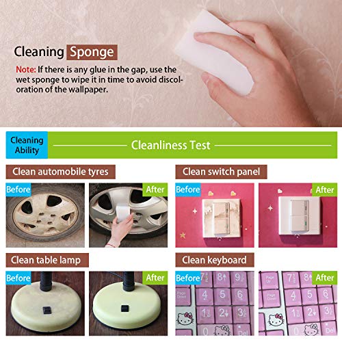 Grajar Wallpaper Smoothing Tool Kit, Multi-Function 15 Pcs Smoother Tools Set for Contact Paper Peel and Stick Wallpaper Car Wrap Vinyl Window Tint Glass Film Wallpaper Glue Adhesive Brush Tray Roller Knife - Image 3