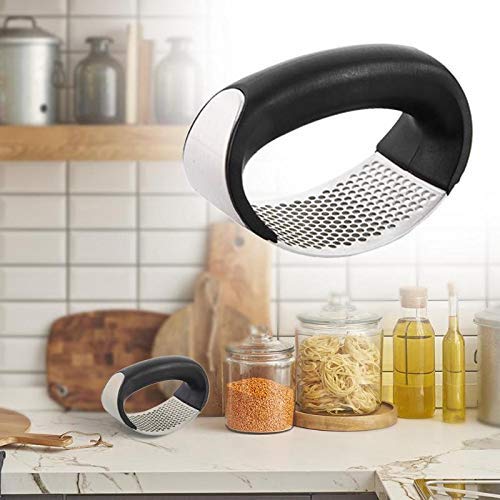 Perfect Pricee Multi-Function Manual Garlic Presser Curved Garlic Grinding Slicer Chopper Stainless Steel Garlic Presses Cooking Gadgets Tool - Image 3
