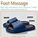 MOTTLED SKY Acupressure Massage Slippers Acupressure Foot Massager Shoes Reflexology Sandals Gift for Men Women Reduce Feet Neuropathy Pain Relief and Tension BlueUS Women 9510 Men 85 - Image 3