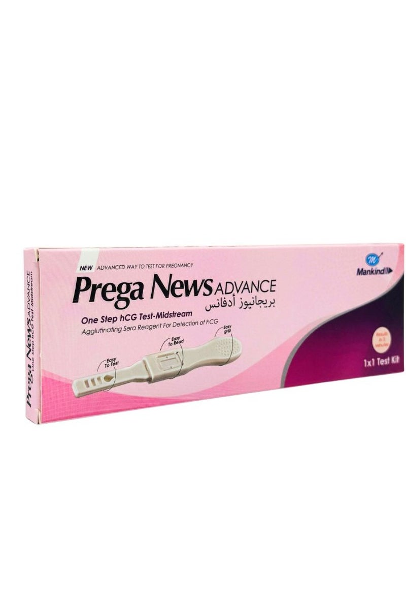 Mankind Prega News Advance One Step hCG Test-Midstream 1 Test Kit - Image 2