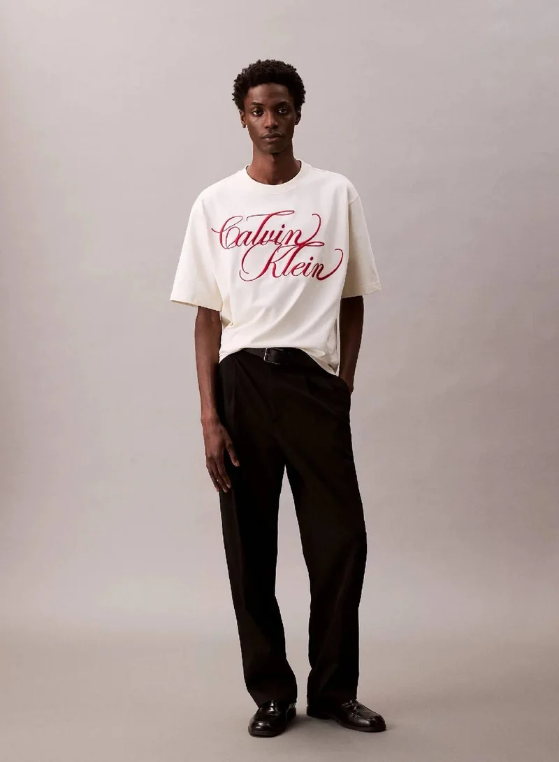 Calvin Klein Snow White Relaxed T-shirt for Men | Best Price UAE