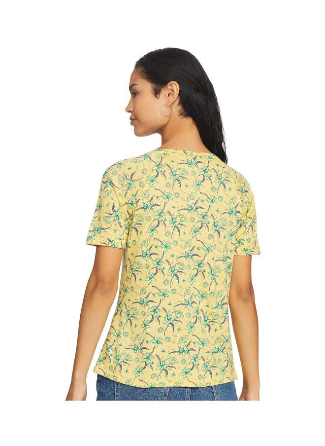 JOCKEY Jockey AW13 Women Micro Modal Cotton Relaxed Fit Printed Round Neck Half Sleeve T Shirt  - Image 2