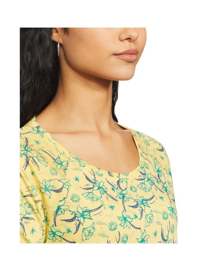 JOCKEY Jockey AW13 Women Micro Modal Cotton Relaxed Fit Printed Round Neck Half Sleeve T Shirt  - Image 4