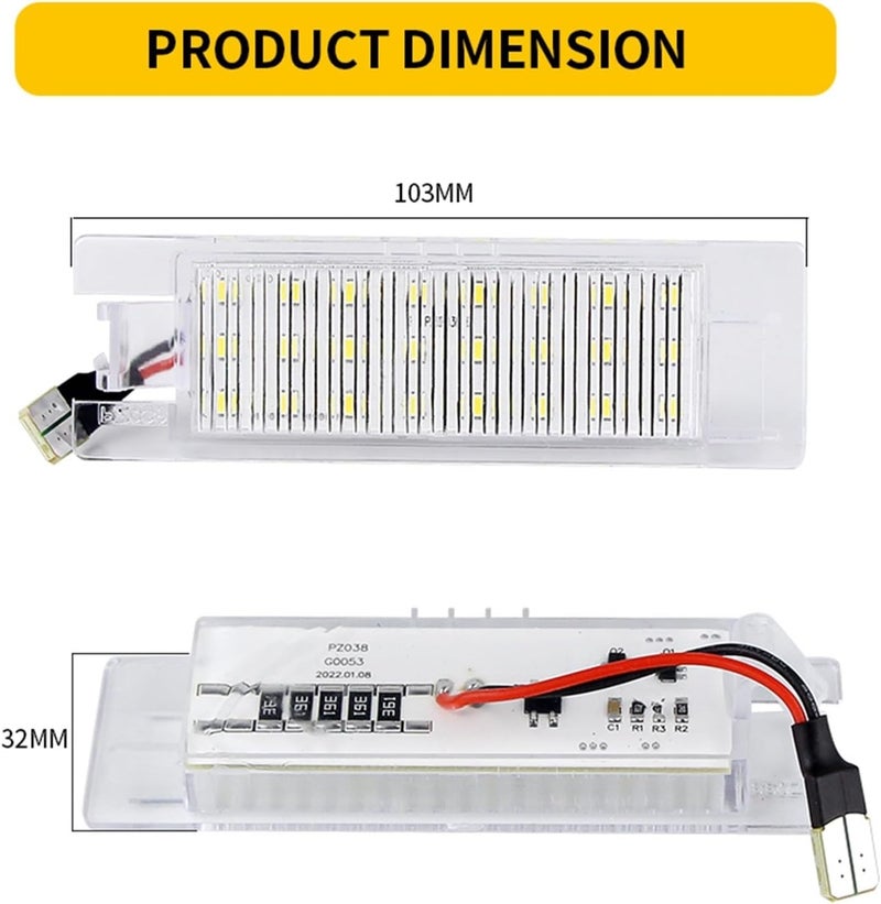 Wivplex LED License Plate Light for Fiat Models - Image 2