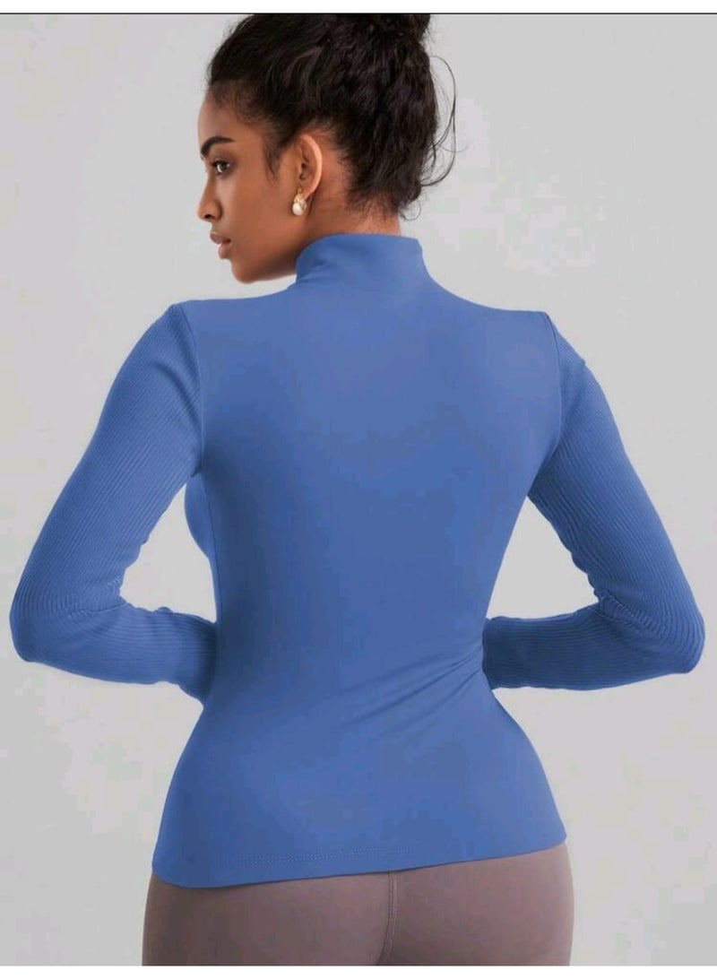 SHEIN Women's Jacket Striped Slim Fit Suitable For Outdoor Activities - Image 4