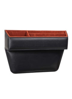 Multifunctional Car Seat Slot Storage Box, Car Slot Storage Box Organizing Box, Car Seat Gap Organizer & Console Storage Box - Premium PU Leather - Cup Holder, Extra Storage for Cards, Keys, Coins - Universal Fit - Keep Your Car Neat