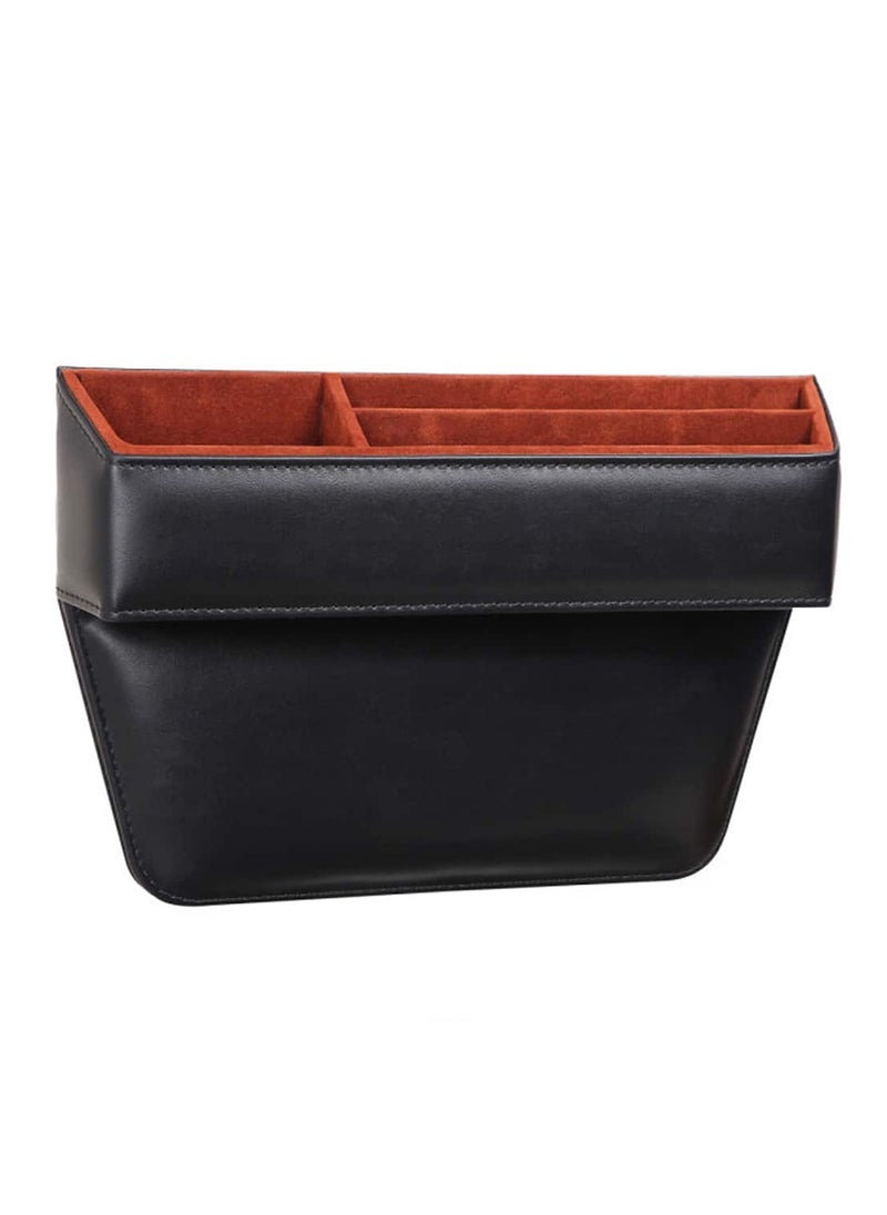 Arabian Gear - Multifunctional Car Seat Slot Storage Box, Car Slot Storage Box Organizing Box, Car Seat Gap Organizer & Console Storage Box - Premium PU Leather - Cup Holder, Extra Storage for Cards, Keys, Coins - Universal Fit - Keep Your Car Neat - Image 1