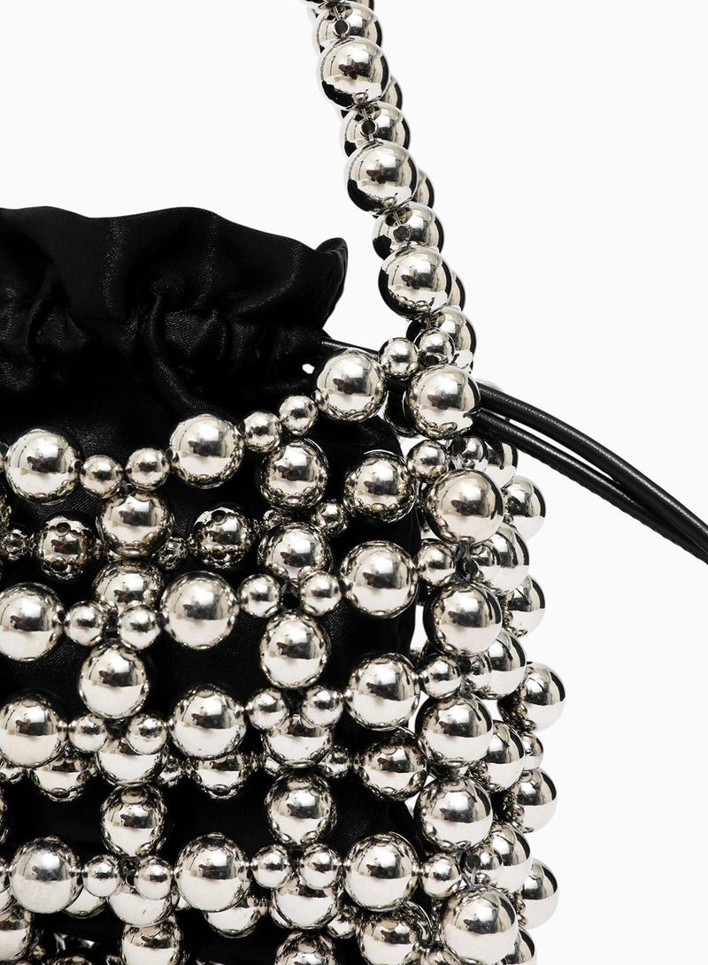 French Connection Beaded Top Handle Bag - Image 3