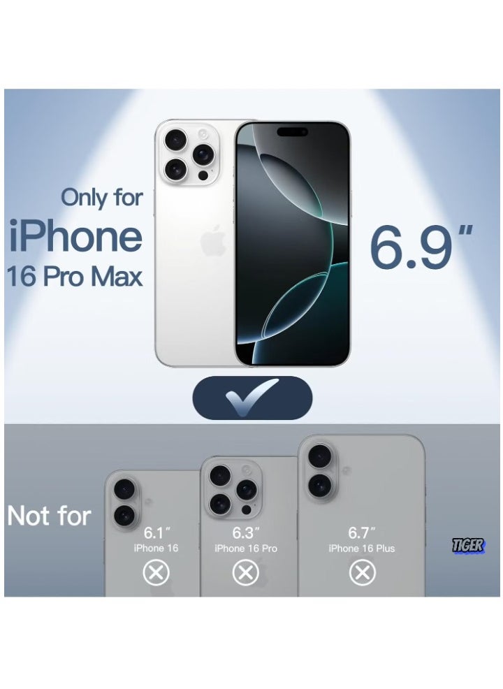 TIGER Ultra-Slim 0.35mm Case for iPhone 16 Pro Max (6.9 Inch) – Lightweight Matte Finish, Full Camera Lens Protection, Minimalist Hard Cover – Slim, Durable, Anti-Scratch, and Perfect Fit  - Image 2
