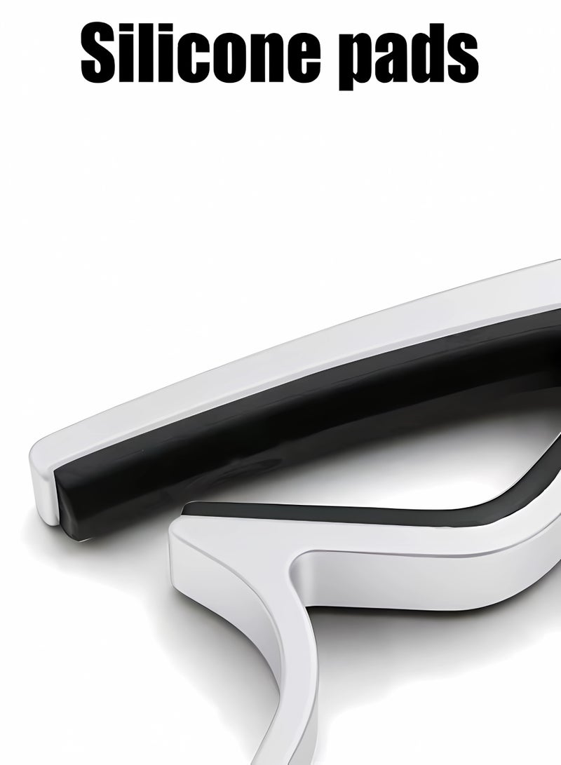 Generic Brand مشبك كابو جيتار سريع الفك - أبيض - Image 2