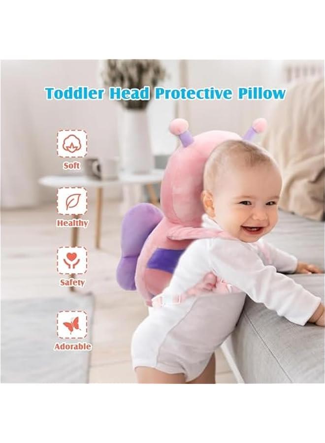 DOOKOO Baby Walker Head Protector Backpack, Toddler Adjustable Baby Head Protection Fall Pillow Baby Safety Products Pad for Baby Walking and Crawling - Image 3