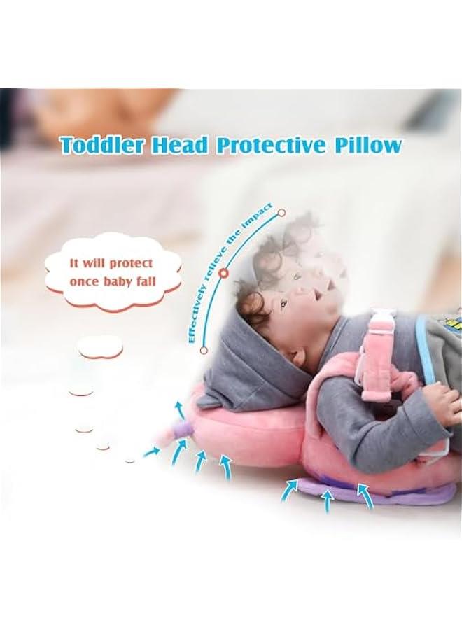 DOOKOO Baby Walker Head Protector Backpack, Toddler Adjustable Baby Head Protection Fall Pillow Baby Safety Products Pad for Baby Walking and Crawling - Image 5