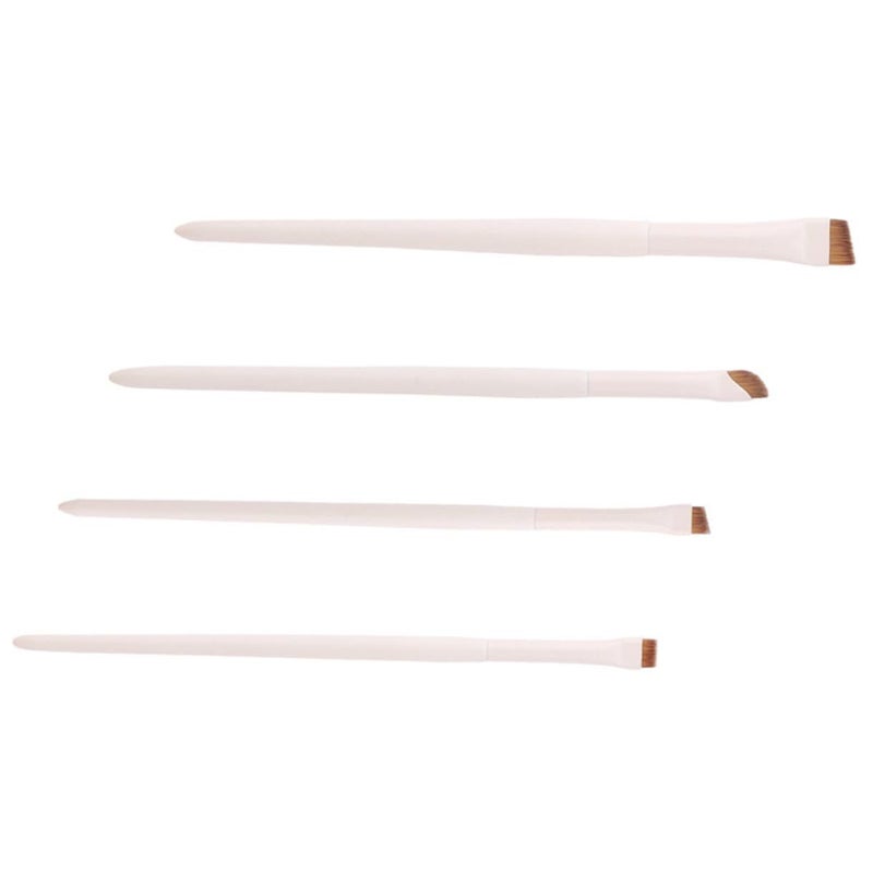 Ultra Thin Flat Head Eyeliner And Eyebrow Brush Set 4 Piece Portable Makeup Tools - Image 2