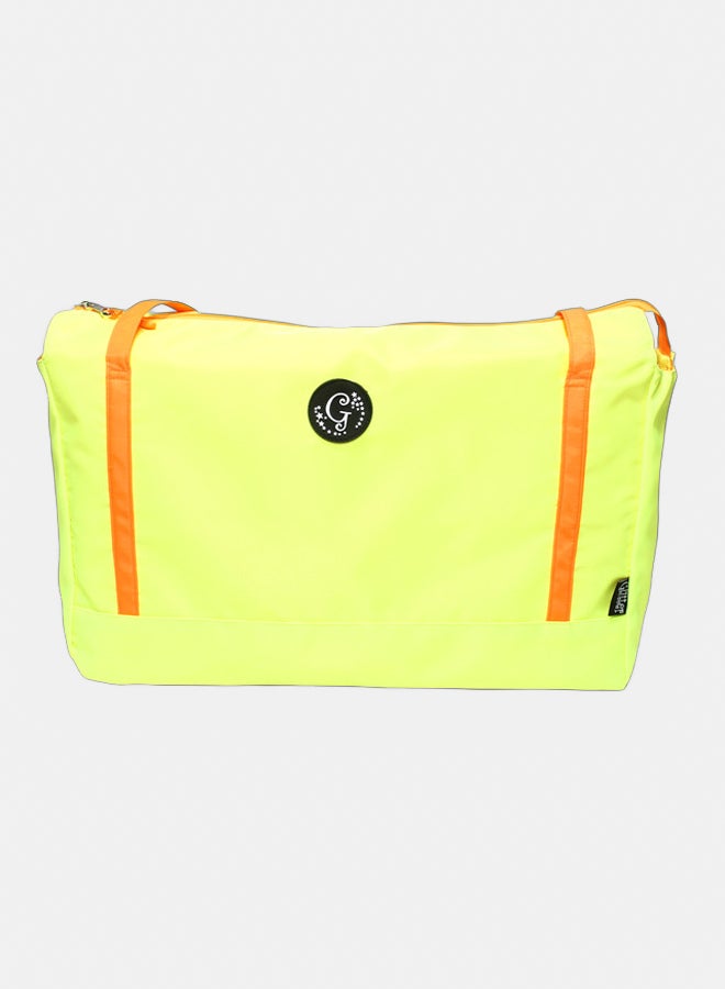 Glitter Women Bag with Cross Hand - Yellow - Image 2
