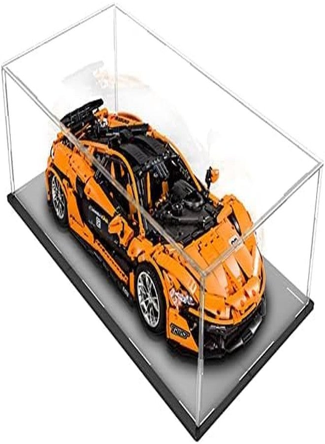 SANTALON Acrylic Display Case for Collectibles | Dustproof Transparent Showcase Box for Action Figures, Miniatures & Models | Countertop Cube with Protective Film (( 13x7.1x6 inch;33x18x15 cm)) - Image 1