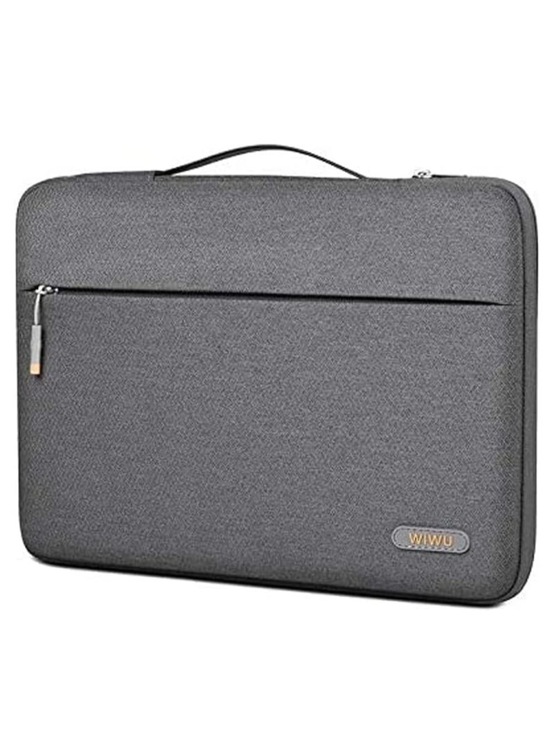 SPECTON Pilot Water Resistant High-Capacity Laptop Sleeve Case, Grey - 14" - Image 2