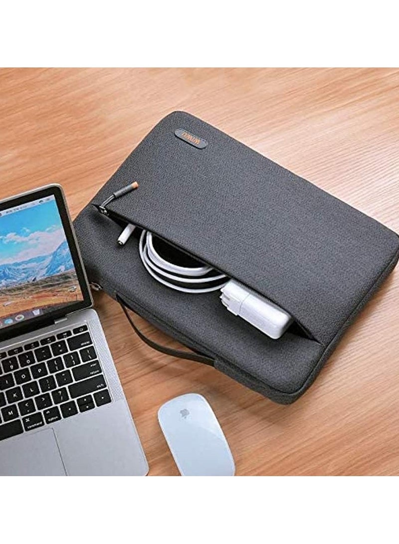 SPECTON Pilot Water Resistant High-Capacity Laptop Sleeve Case, Grey - 14" - Image 4