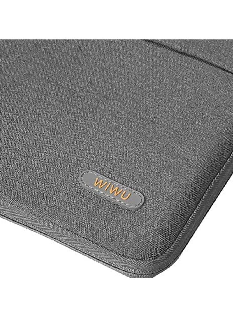 SPECTON Pilot Water Resistant High-Capacity Laptop Sleeve Case, Grey - 14" - Image 5
