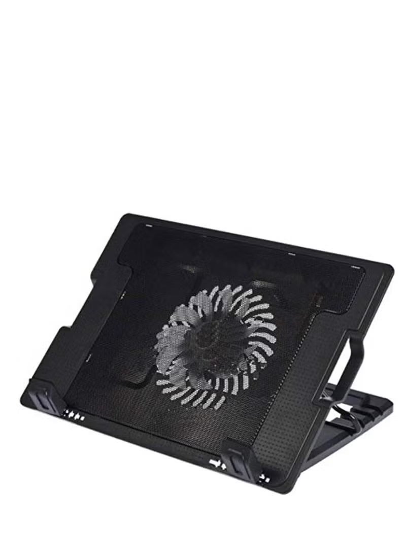 Laptop Cooling Pad with Dual USB Ports, Adjustable Notebook Cooling Stand with LED Fans for Laptops and Portable Computers - Image 1