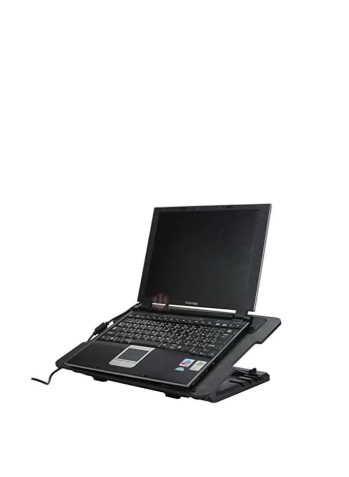 Laptop Cooling Pad with Dual USB Ports, Adjustable Notebook Cooling Stand with LED Fans for Laptops and Portable Computers - Image 3