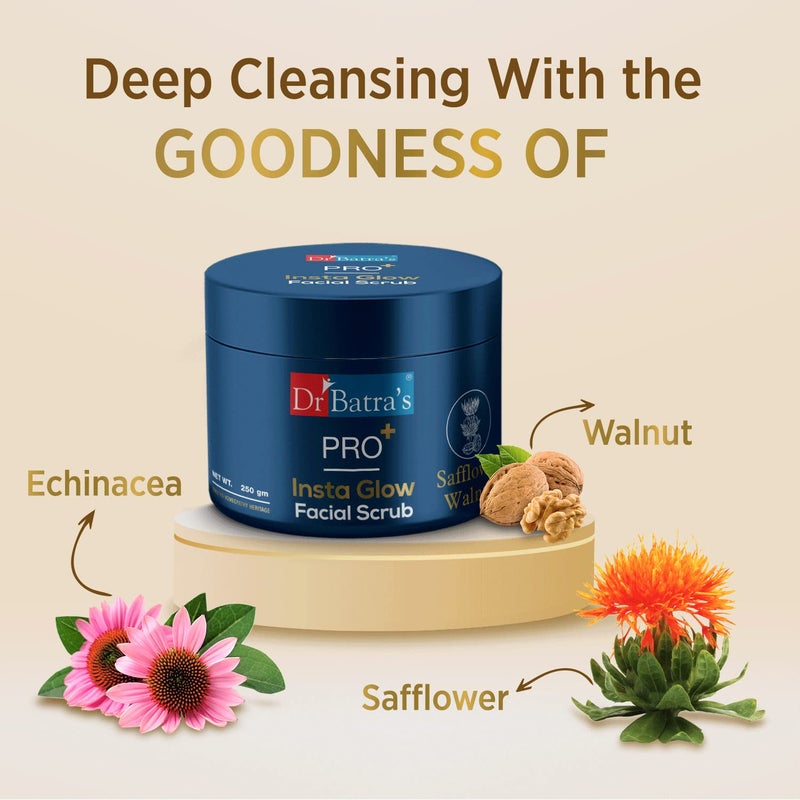 Dr Batra's Dr Batras Dr BatraS Pro Instant Glow Face Wash 100G And Pro Insta Glow Facial Scrub 250GEnriched With TurmericRepairs Skin DamagePrevents InfectionsFace Wash For Skin ComplexionGlowing Skin - Image 4